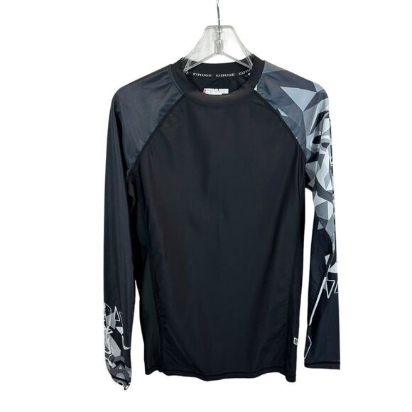 HUGE SPORTS Men's Splice UV‎ Sun Protection UPF 50+ Skins Rash Guard Size Medium - Picture 3 of 9